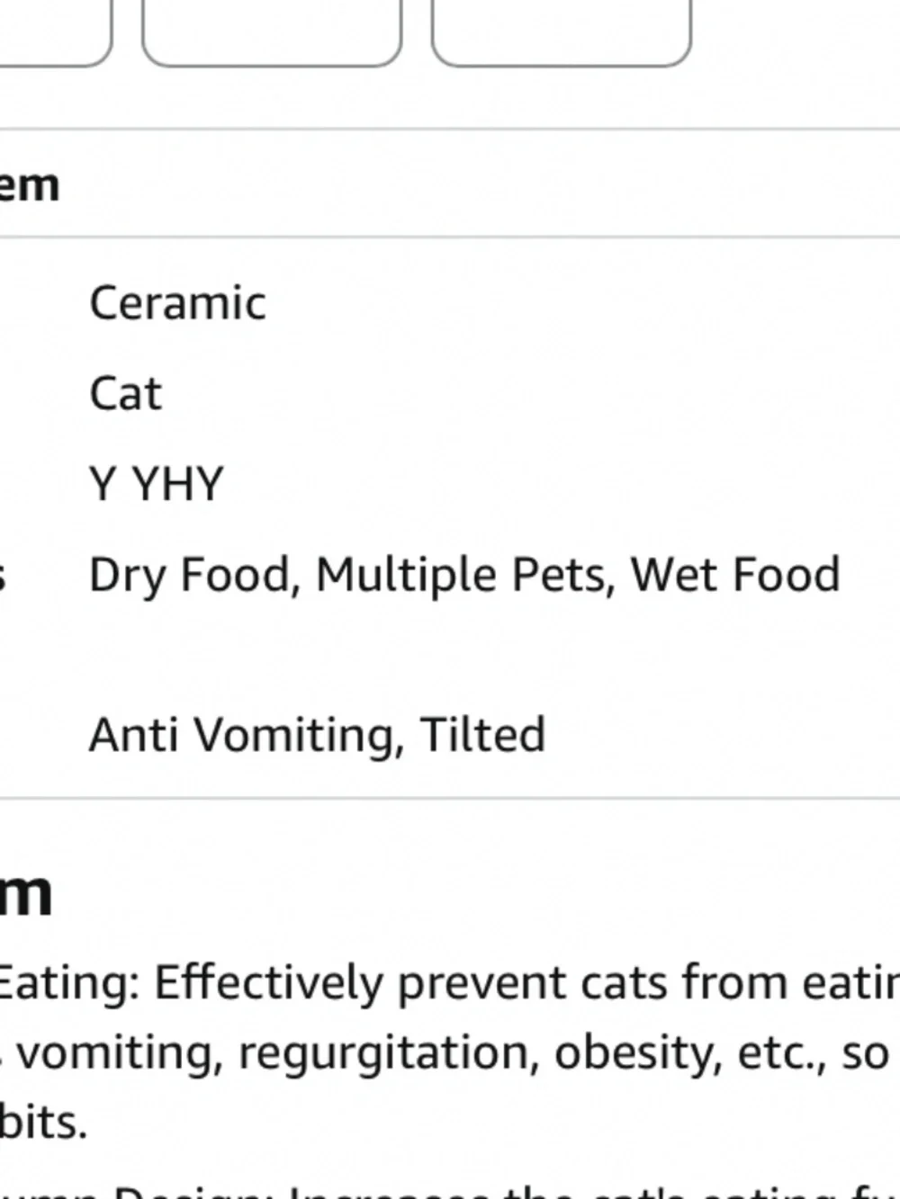 Very Good YHY Ceramic Slow Feeder Cat Bowls Set of 2